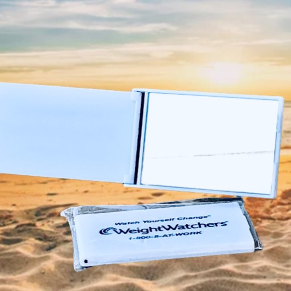 Weight Watchers Makeup Mirror Compact Folding Logo New - Picture 4 of 4